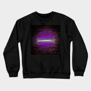 Gray Ace Pride Flag in Neon Crewneck Sweatshirt